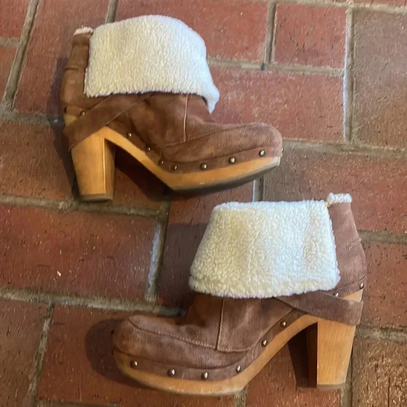 Vintage Nine West Kybele Brown Booties 8 - Picture 4 of 6
